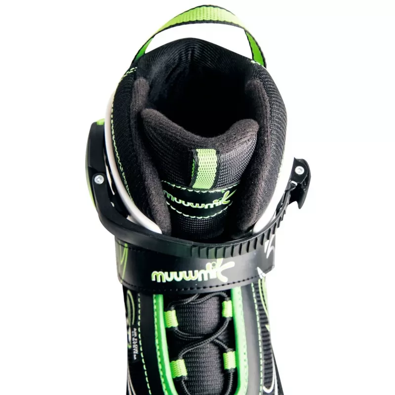 Verstellbare Kinderinliner Gr. 37-40, Inline-Skates grün/schwarz