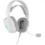 Galvas austiņas QPAD GAMIAC HS71, vadu, galvas lente, USB Type-C, circumaural, 20–20000 Hz, 2,2 m kabelis, balta
