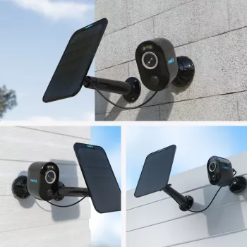 Reolink Argus Series B330-B 5MP bezvadu Wi-Fi drošības kamera ar akumulatoru iekštelpām un āra lietošanai, krāsains nakts redzamības režīms, cilvēku un transportlīdzekļu noteikšana, melna