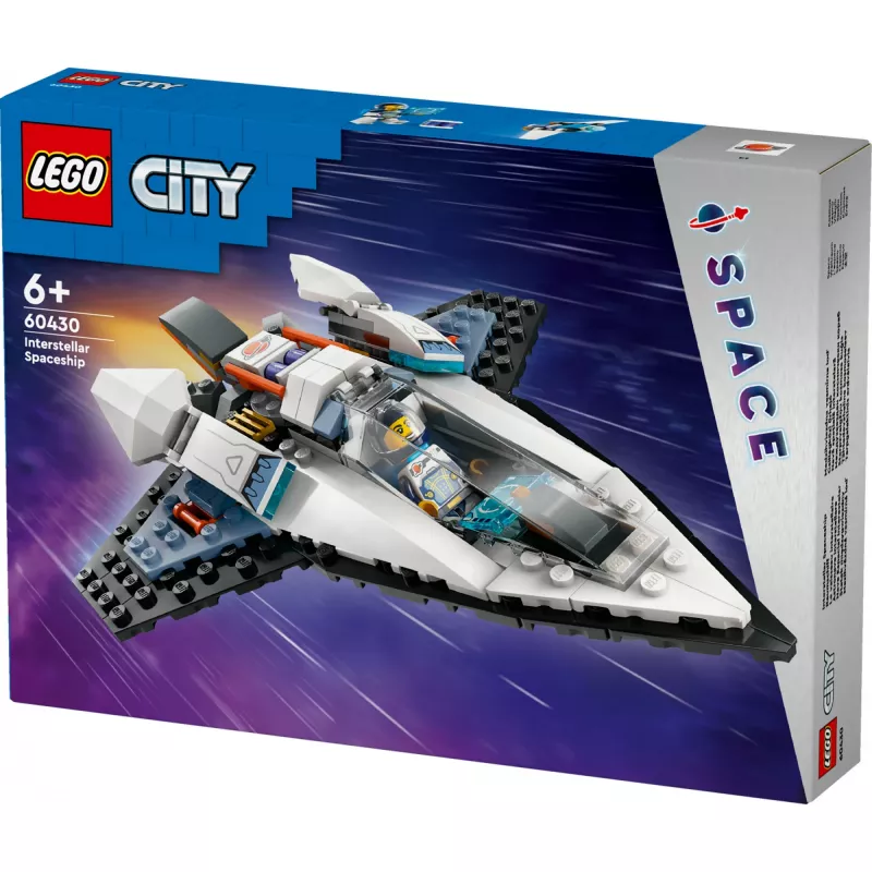 LEGO City konstruktors Kosmosa kuģis 60430 — 240 detaļas, 1 minifigūriņa, vecumam 6+, 170×220×40 mm