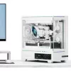 Thermalright TL-M10 Vision PC korpuss, Mini korpuss, mATX, RGB, Rūdīts stikls - Balts