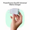 Strāvas adapteris zaļa Cell PowerSource Solo30 30W balts — USB-C lādētājs, 30W jauda
