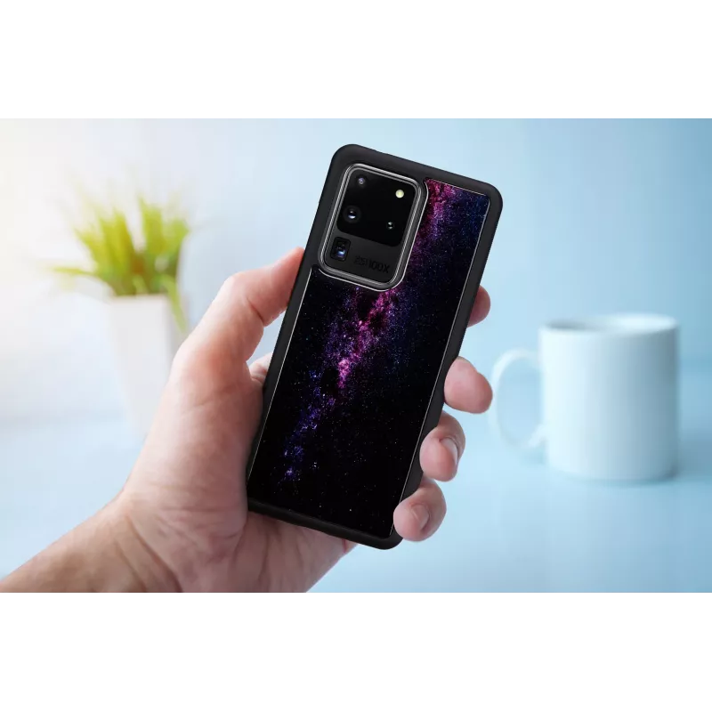 Aizsargapvalks iKins Samsung Galaxy S20 Ultra — melna Piena Ceļa apdare