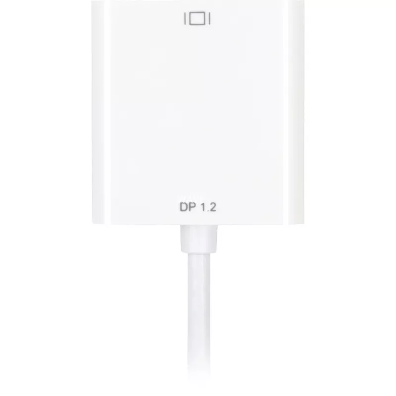 DisplayPort uz DVI adaptera kabelis Sharkoon 0,15 m balts — DisplayPort 1.2 uz DVI