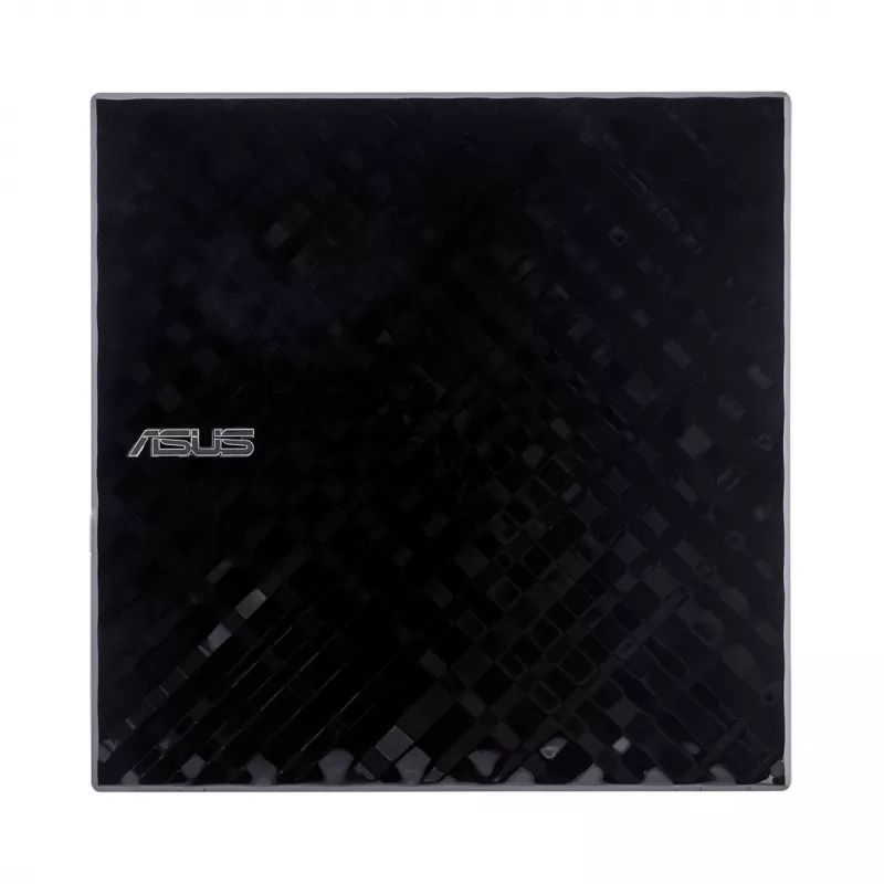 Ārējais DVD±RW optiskais diskdzinis ASUS SDRW-08D2S-U Lite, USB 2.0, melns, 24x CD / 8x DVD, 142×142×20 mm