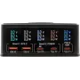 Daudzportu lādētājs Exsys EX-1106 160 W, melns, vairākas USB izejas pieslēgvietas