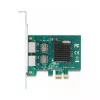 DeLOCK PCI Express x1 karte uz 2 x RJ45 Gigabit LAN BCM pelēka