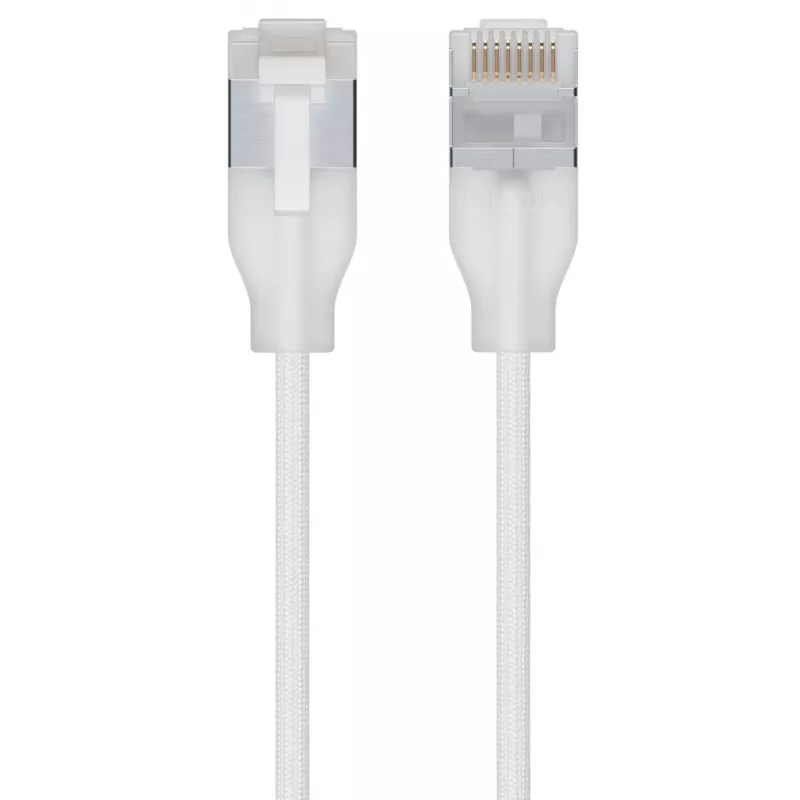 Tīkla kabelis Ubiquiti UACC-Cable-Patch-EL-C6A-12M-W RJ-45 Cat6a 12m Caurspīdīgi balts