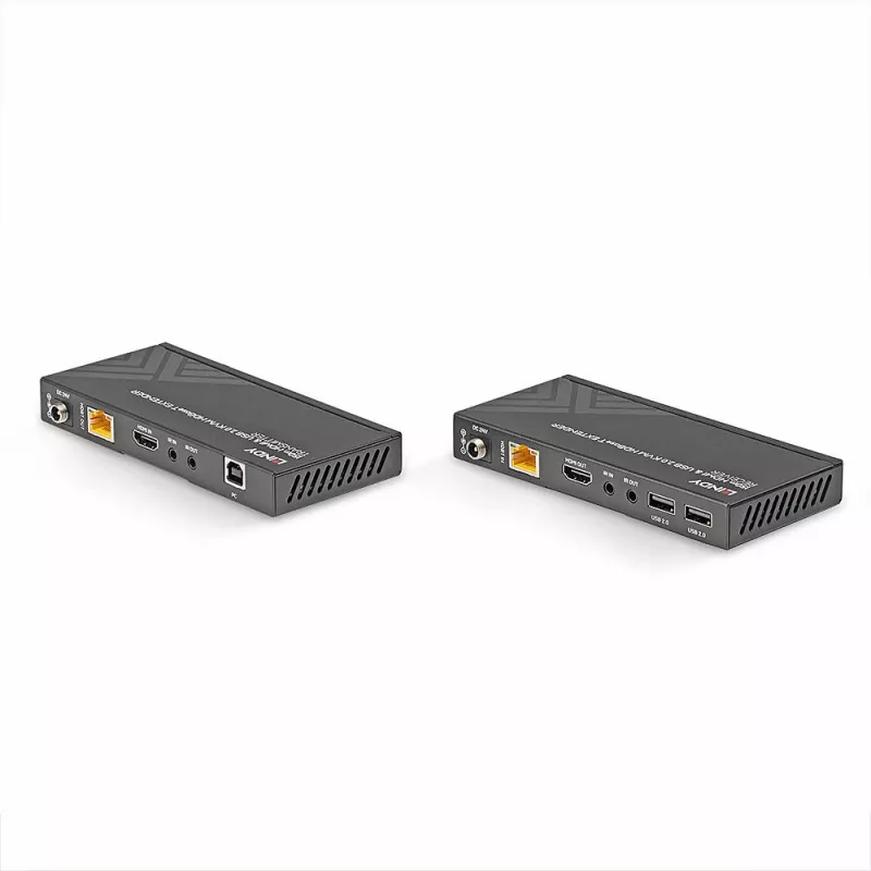 Lindy 150m Cat.6 HDMI 4K60, USB 2.0 & IR HDBaseT KVM paplašinātājs