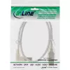 Microconnect USBAB5ANGLED-L USB kabelis USB 2.0 5 m USB A USB B Balts