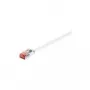 Wentronic Goobay CAT 6 plakanā komutācijas kabelis, U/FTP, balta, 1 m - vara materiāls (94915)