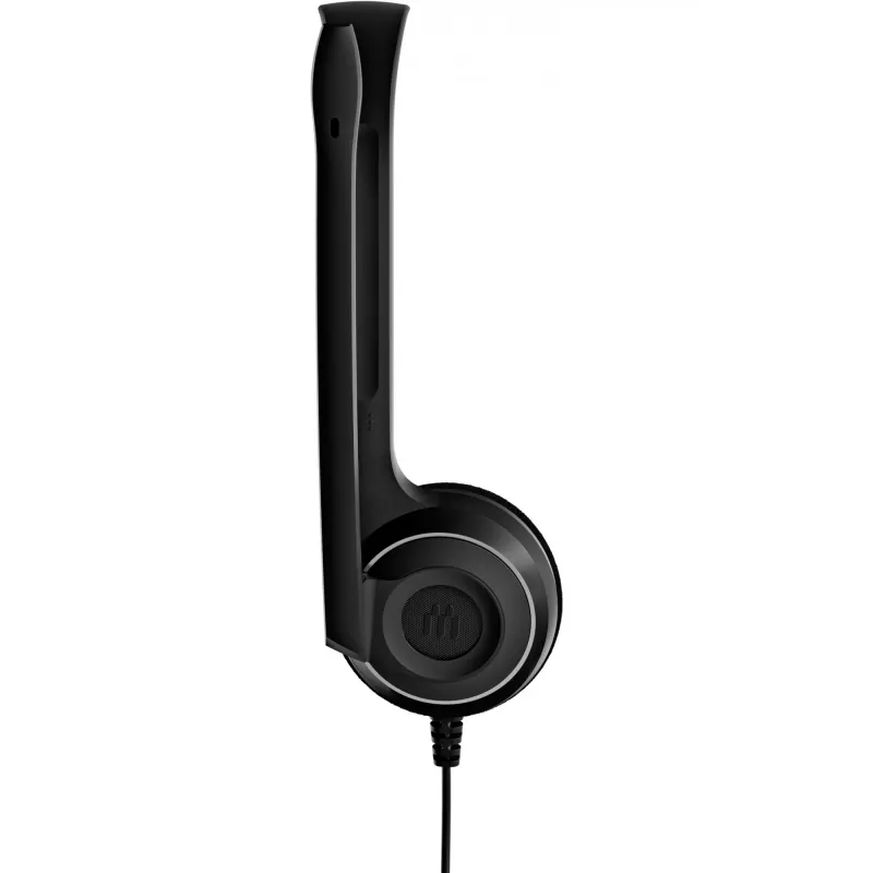 Sennheiser PC 7 USB austiņas ar vadu, galvas saite, birojam/zvanu centram, USB Type-A, melna