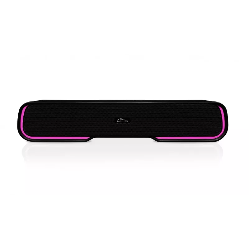 Skaļruņi MEDIA‑TECH Phantom MT3180 skaņas josla 450W RMS, 80W ar baterijām darbināma, Bluetooth, vadu un bezvadu, melna