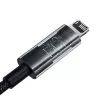Baseus Gem USB uz IP 2.4A ātrās uzlādes kabelis 2 m Melns