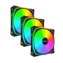 MONTECH AX120 PRO melns 120mm ARGB 3 komplekts