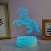 Manta SNL116RGB RGB 3D zirgu dekoratīvā LED lampa