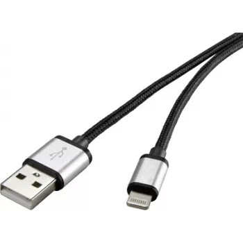 Lightning vads Renkforce 1323109 0.5 m priekš iPod iPad iPhone, 0.5m garums