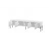 TV skapis Cama Meble VERA 190x40x50 cm, matēti balts, skaidu plākšņu virsma