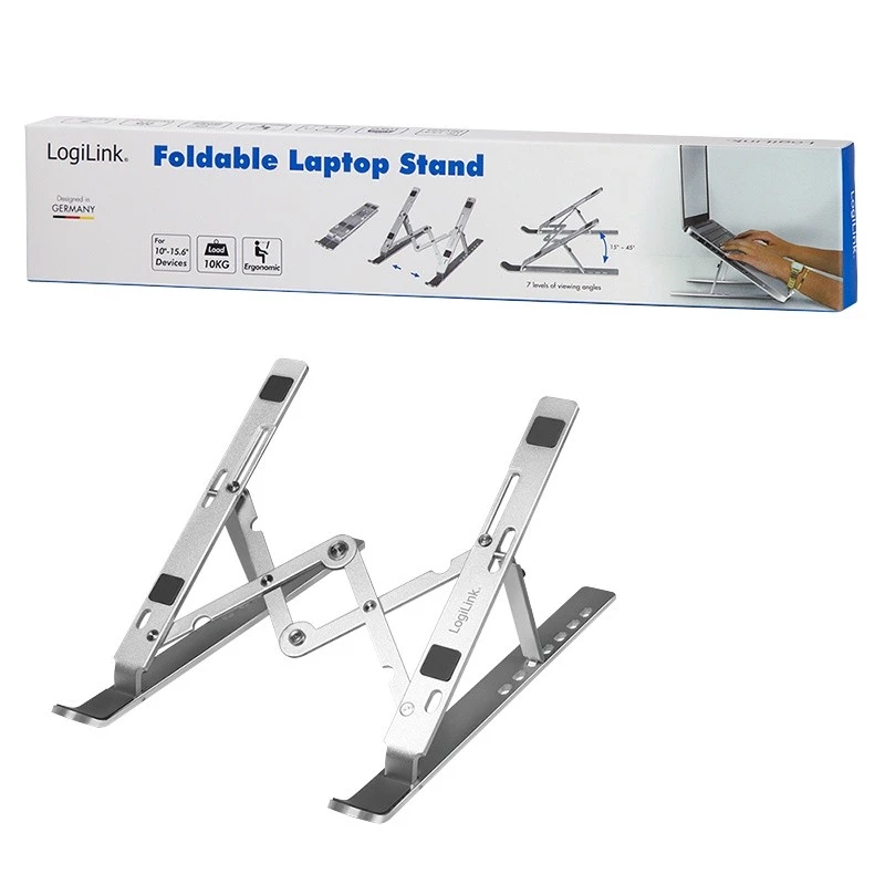 Klēpjdatora statīvs LogiLink AA0134 sudrabots 40,6 cm (16 collas)