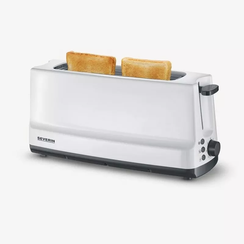 Severin AT 2232 tosteris 2 šķēlēm 800 W Pelēks, Balts