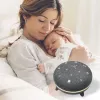 Pārnēsājamais skaļrunis MANTA SPK03-GR Szumi-GO — zaļš, Bluetooth, mazuļu miega skaņas, taimeris, RGB fona apgaismojums, 12,5×7,5×12,5 cm