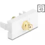 DELOCK Easy 45 cinch savienotājs modelis 90861, zeltīts