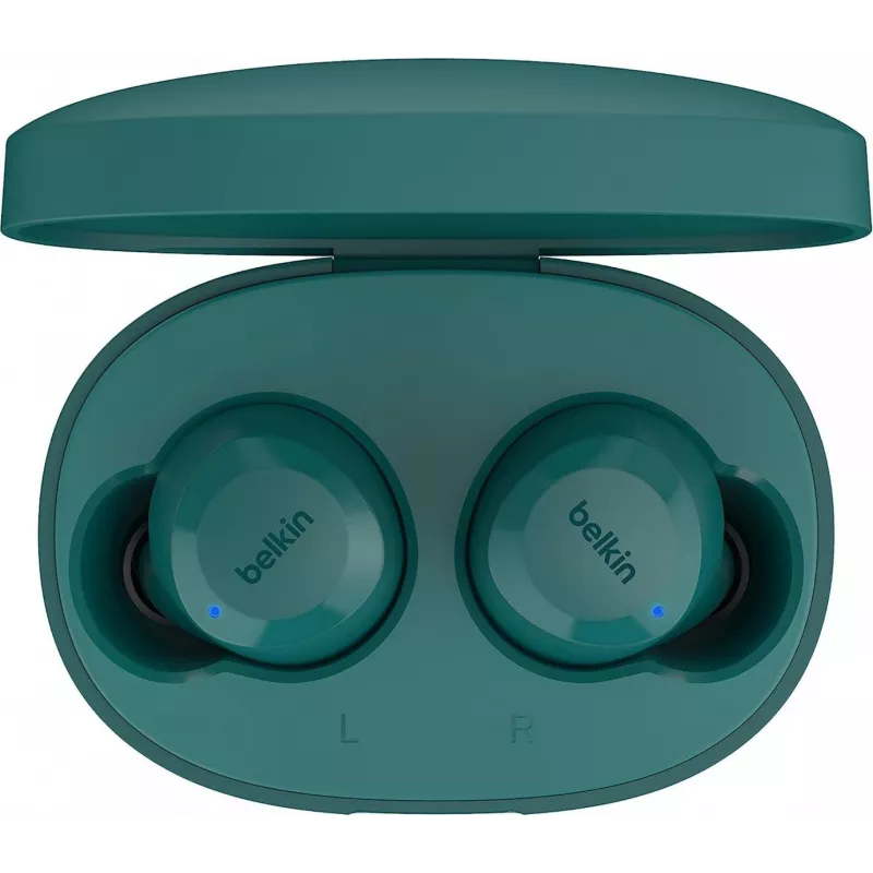 Belkin SoundForm Bolt austiņas bezvadu ievietojamās zvaniem/mūzikai/sportam/ikdienai Bluetooth Teal