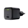 Mobilo ierīču lādētājs zaļa Cell CHARGC06, USB-C 33 W, Quick Charge 3.0, maiņstrāvas ieeja 100–240 V, melns