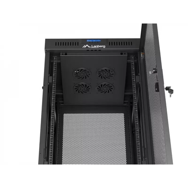 Lanberg FF01-6632-23BL rack cabinet 32U Freestanding rack Melns