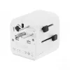 Universāls ceļojumu adapteris GEMBIRD TPA-EU2A12-01-W 12W USB strāvas adapteris starptautiskām rozetēm