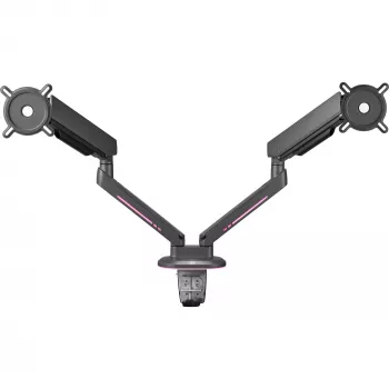 Universal Gaming Dual Monitor Arm (DM8210), Monitor Mount pelēka, RGB