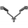 Universal Gaming Dual Monitor Arm (DM8210), Monitor Mount pelēka, RGB