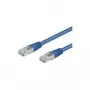 Wentronic Goobay CAT 5e plāksteņa kabelis, SF/UTP, zils, 3 m - CCA vara maisījums (68056)