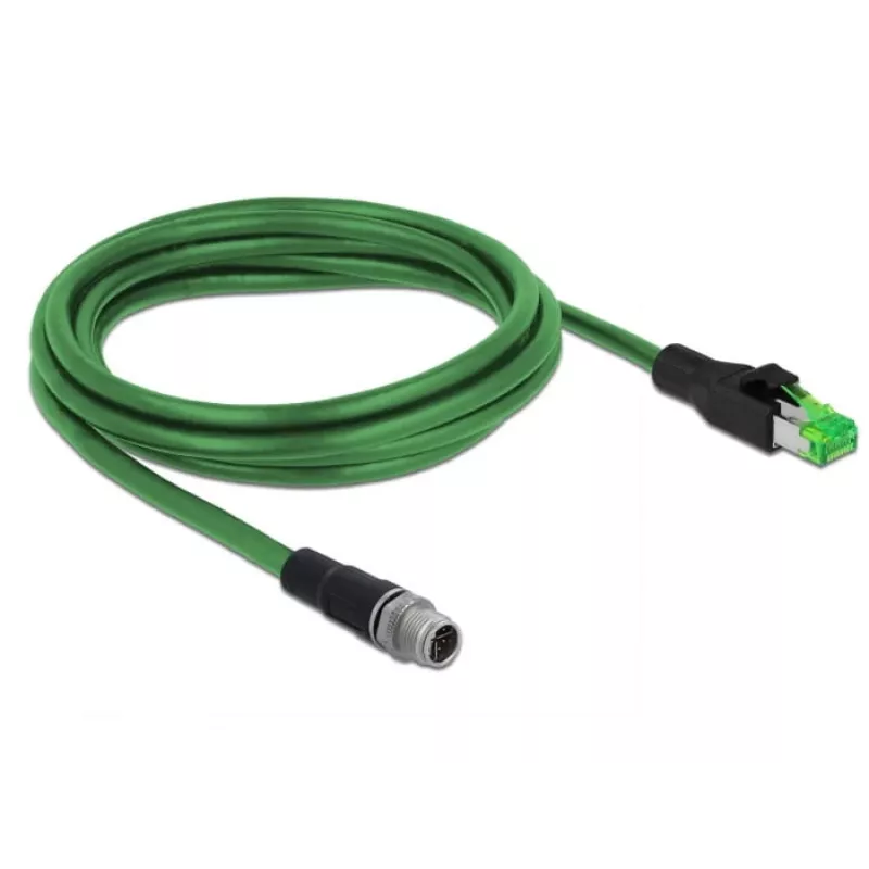 Tīkla kabelis DeLOCK 85438 RJ45 Ethernet Cat6 2m melns