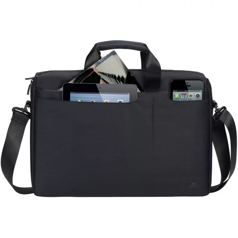Messenger soma Rivacase Biscayne 39,6 cm (15,6 collas) melna
