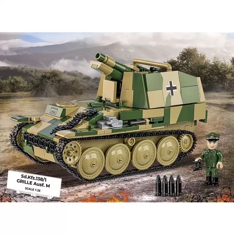 Konstrukcijas modelis Cobi SD.KFZ.138/1 Grille, 720 gab., vitrīnas modelis