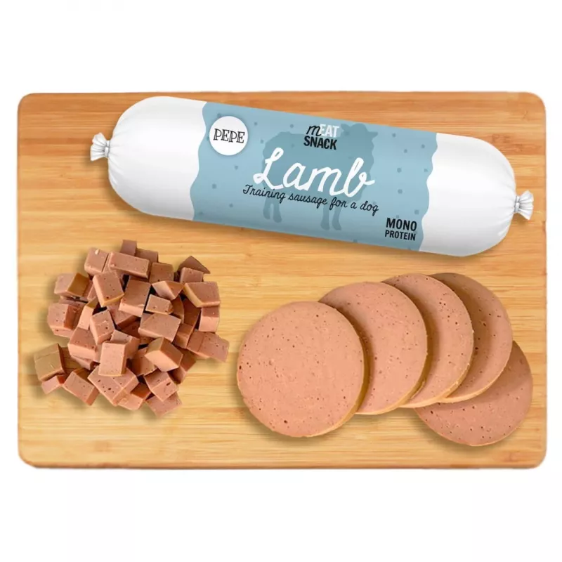 PAKA ZWIERZAKA Pepe Sausage Lamb - suņu našķis - 200 g