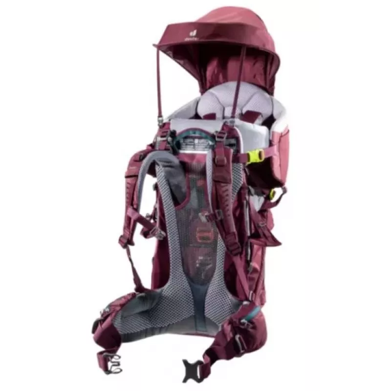 Deuter Kid Comfort zīdaiņu nesējsoma, poliamīds, sarkana