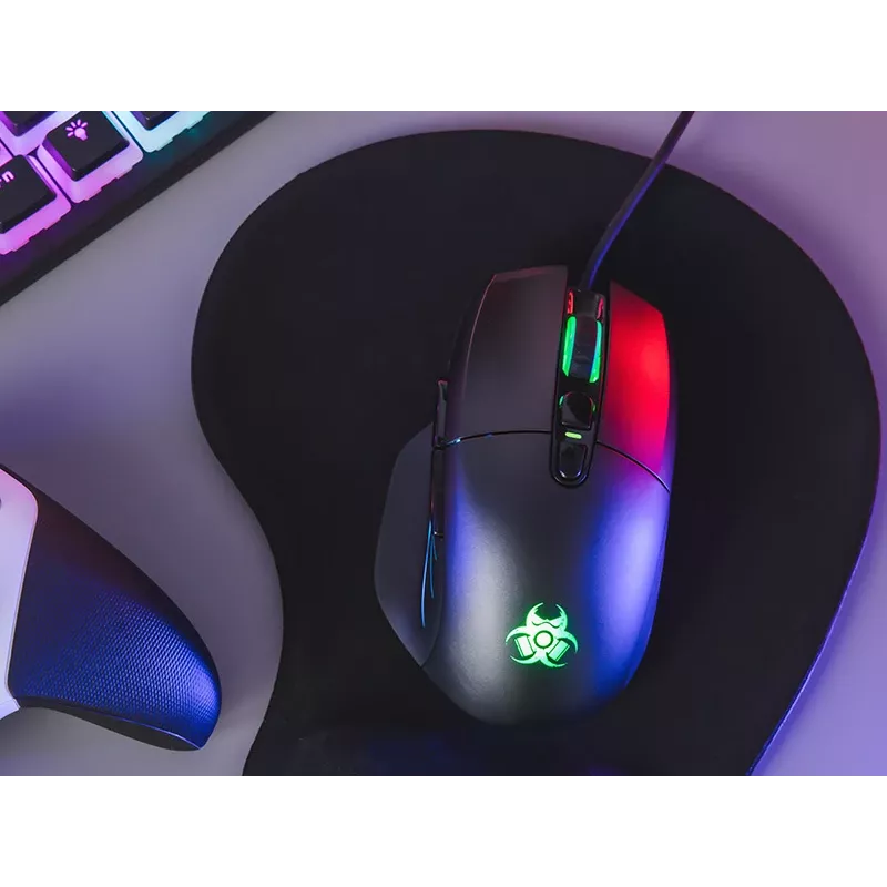 Spēļu pele TRACER Game Zone Odin RGB — līdz 16000 DPI, vadu, RGB apgaismojums