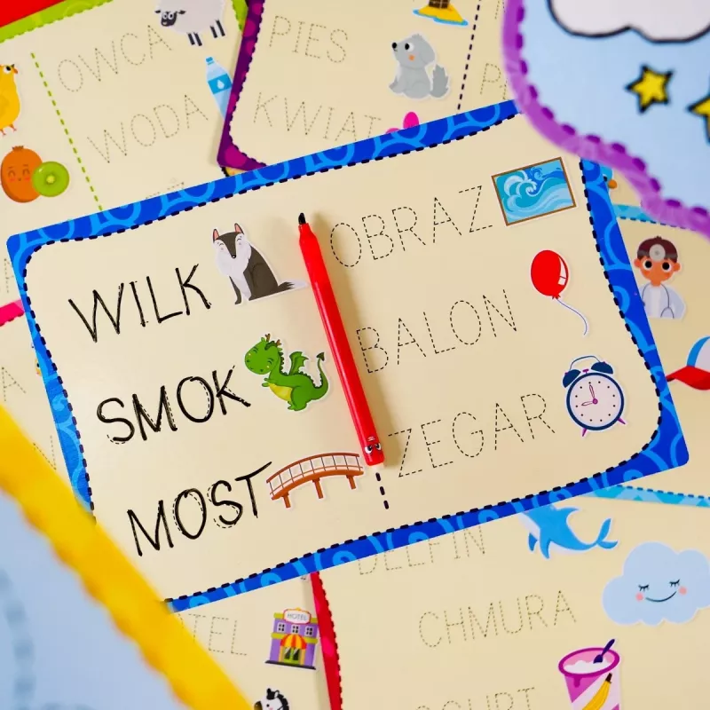 Izglītojošs komplekts Montessori pildspalva rakstīšanai ar 18 planšetēm