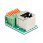 DeLOCK 90653 savienotāju adapteris RJ45 8 kontaktu spaiļu bloks zaļš sudrabains