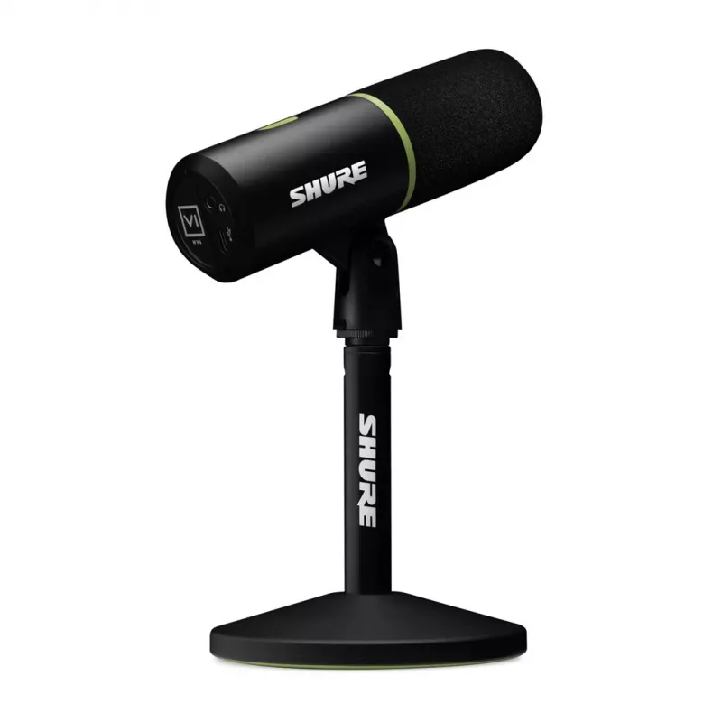 Shure MV6 - USB-C kardioidais dinamiskais mikrofons spēlētājiem un straumētājiem