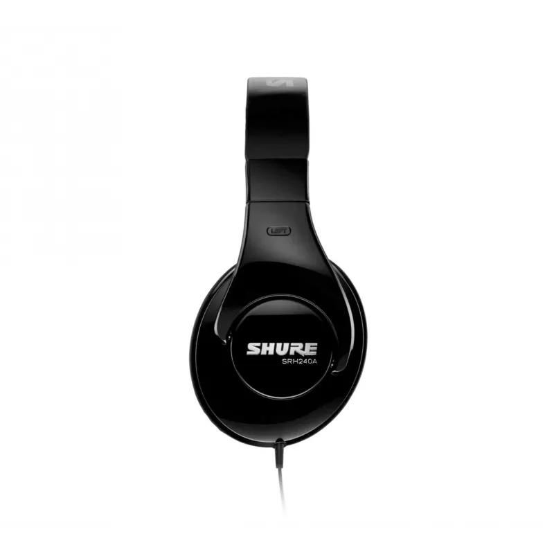 Shure SRH240A austiņas ar vadu, galvas stīpa, mūzika, melnas