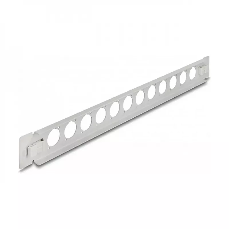 Plāksteru panelis DeLOCK 19 collu D-Type 12 portu bez instrumentiem pelēks