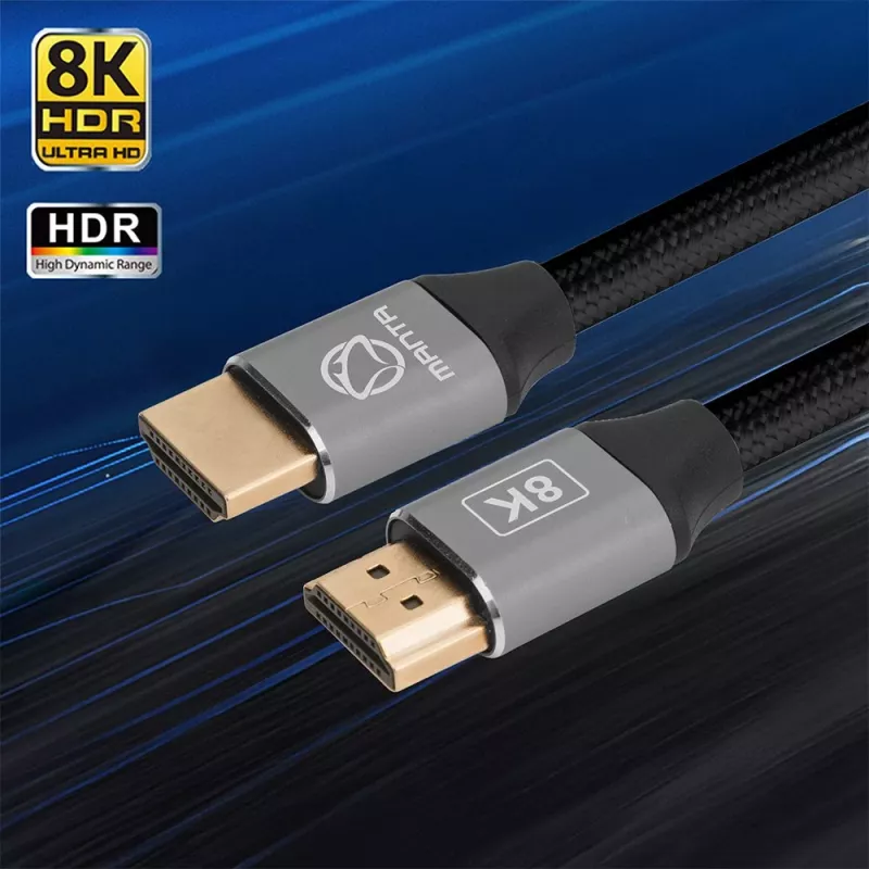HDMI kabelis MANTA HDMI-1.5MC 1,5 m, atbalsta līdz 8K