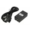PoE barošanas bloks Extralink POE-24-24W-G 24V 1A 24W Gigabit, iekštelpām, melns, maiņstrāvas kabelis iekļauts