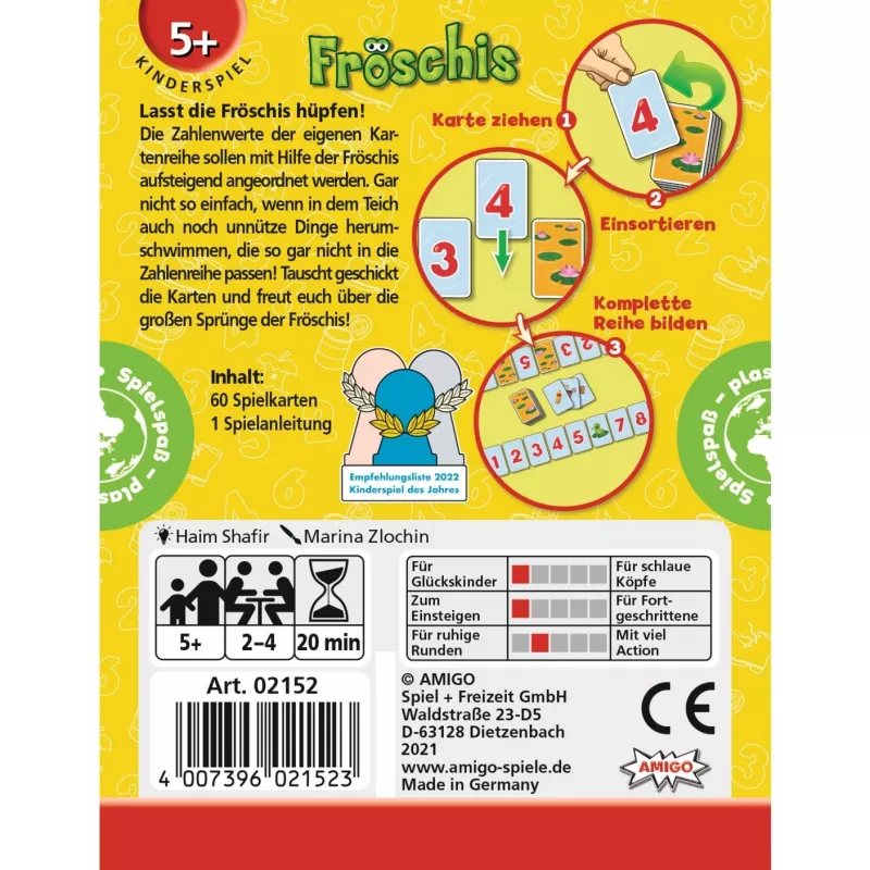 Amigo Froeschis 20 min. kāršu spēle Koncen