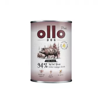 Ollo Plus Kolagen mežacūka 400 g suņu barības kārba