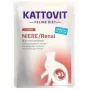 Slapjā kaķu barība KATTOVIT Feline Diet Niere/Renal liellopu gaļas 85 g — veterinārā nieru diēta pieaugušiem kaķiem, 80% mitrums, 6% olbaltumvielas