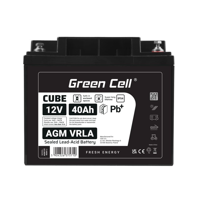 Akumulators AGM VRLA 12V 40Ah IP54